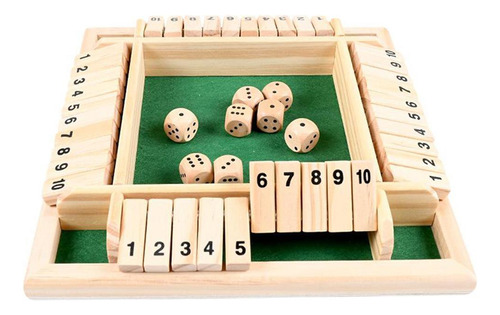 Shut The Box Juego De 10 Números Juego De Fiesta