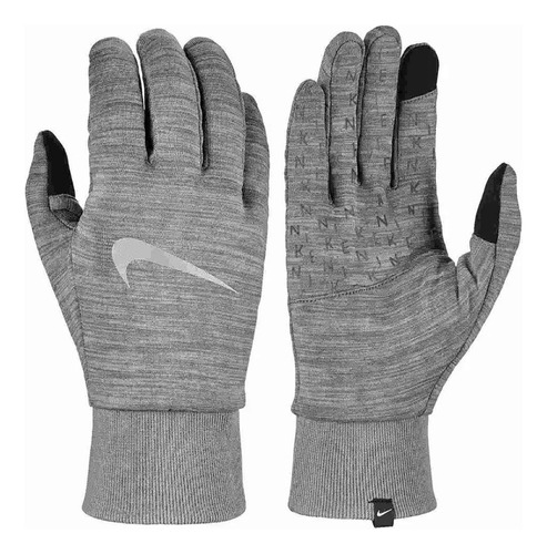 Guantes Nike Mujer Correr Running Frio Gris Elite2.0 