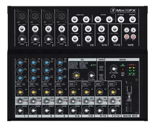 Mackie Mix12 Fx Mixer 12 Canales C/ Efectos 4 Mono 4 Estereo