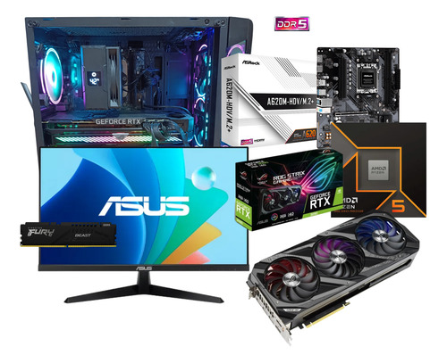 Amd Ryzen 5 9600x Gamer 1.5tb + Gpu Nvidia 3090 24gb (Usado)