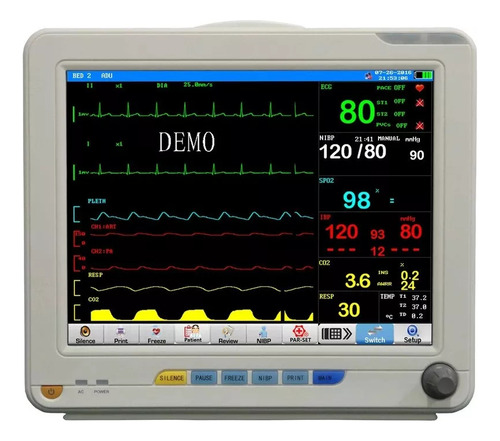 Monitor De Paciente Para Ecg Pm-12 Novo
