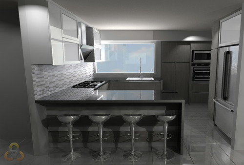 Imagen 1 de 10 de Diseño 3d De Cocinas E Interiores Servicio Y Asesoria