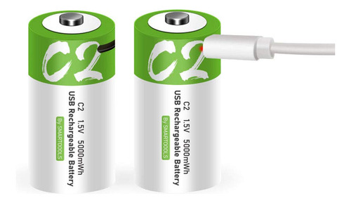 Bateras C Recargables De 1.5 V 5000 Mwh Usb De Iones De Liti