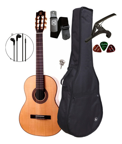 Violão Acústico Rozini Rx213 + Capa E Acessórios Cor Natural