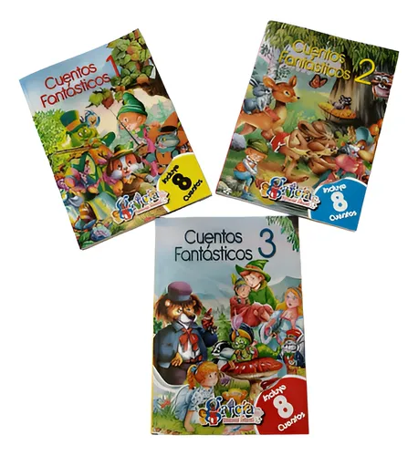 comprar Cuentos Fantásticos Tomo De 3 Libros Con 128 Páginas 
