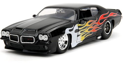 Big Time Muscle 1:24 1971 Pontiac Gto Coche Fundido A Presió