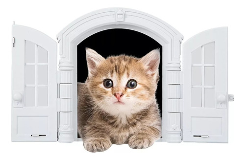 Puerta Xl Interior Para Gatos Y Perros Mascotas 27.7*25.5 Cm