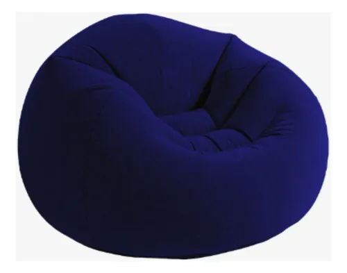Puff Inflable Redondo Liso 110 Cm Moderno