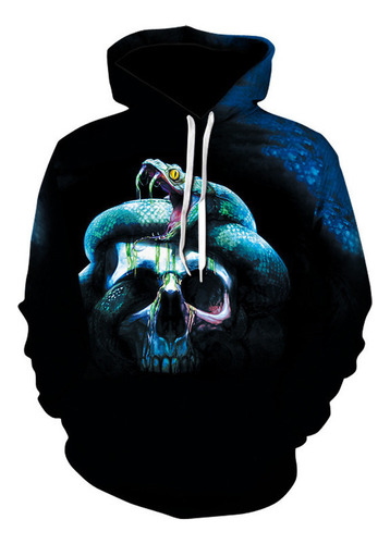 Sudadera Con Capucha Para Jóvenes Con Diseño De Calavera Par