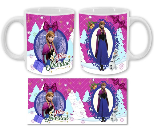 Taza Anna Frozen Feliz Navidad Nav017
