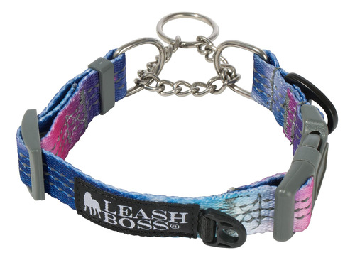 Leashboss Martingale Collar Para Perros - Cadena De Acero | 