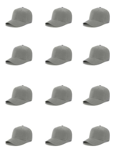 Zh Gorras De Béisbol Llanas,lote 12 Pc Tamaño Ajustable U.