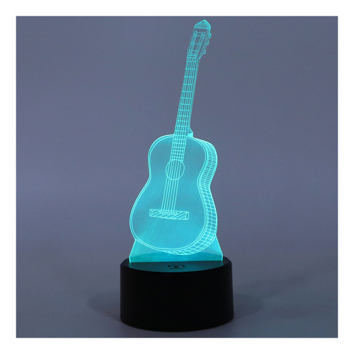 Lámpara Con Interruptor Táctil 3d Para Guitarra, Luz Nocturn