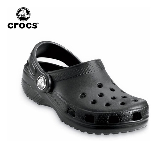 Crocs Clasicas Classic Kids Black Negras Niños Niñas