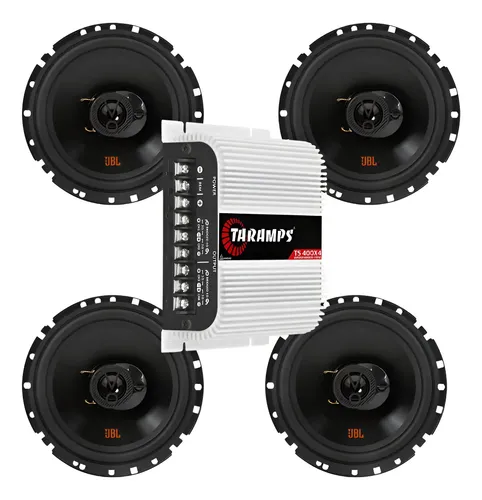 Modulo Taramps Ts400 X4 Fio + 4 Falante Jbl Flex 4 6trfx55