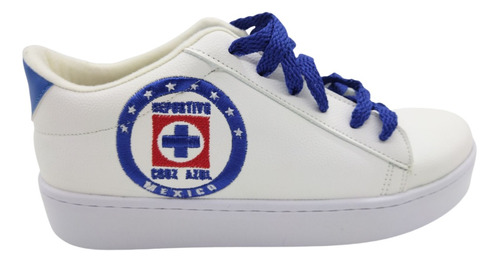 Tenis Casual Cruz Azul Bordado Chicos Y Grandes Unisex