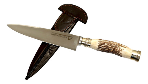 Cuchillo Acero Inox 440 Dagger Pampa Modelo Ciervo Y Alpaca
