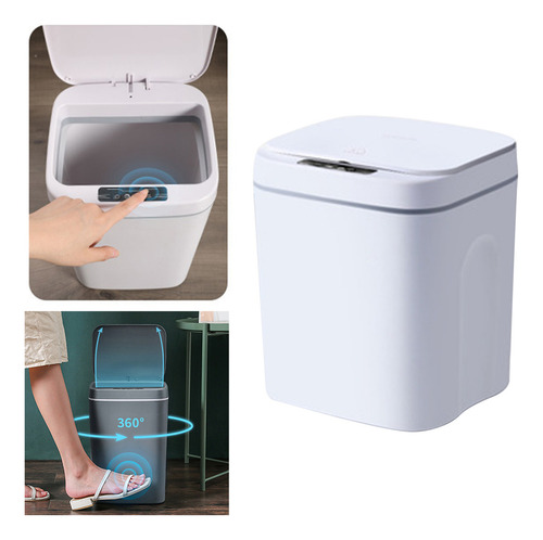 Cesto De Basura Inteligente A Prueba De Agua Con Sensor 12l