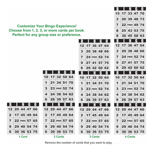 500 Cartones De Bingo, Cartones De Bingo Para Eventos, ...