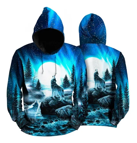 Blusa de hotsell frio lobo 3d