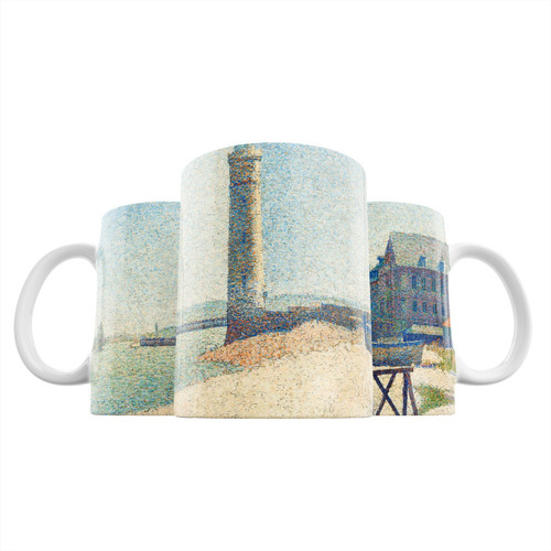 Taza El Faro De Honfleur - Georges Seurat