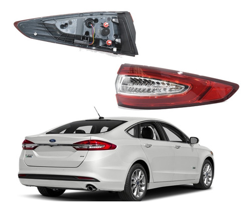 Calavera Ford Fusion 2013 2014 2015 2016 Leds Derecha Nueva