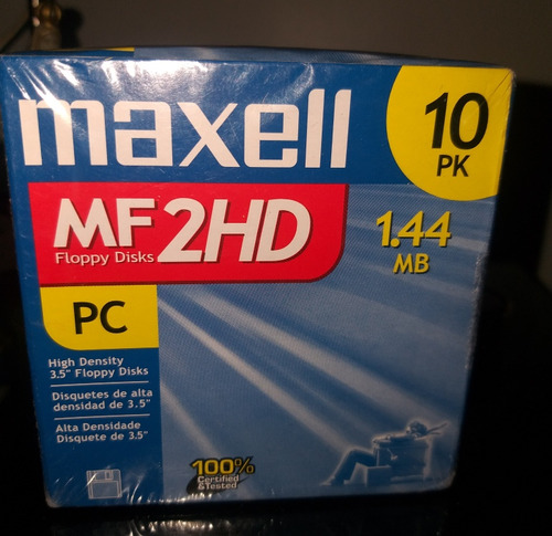 Disquetes De Alta Resolución  Maxell 2hd Caja Sellada 