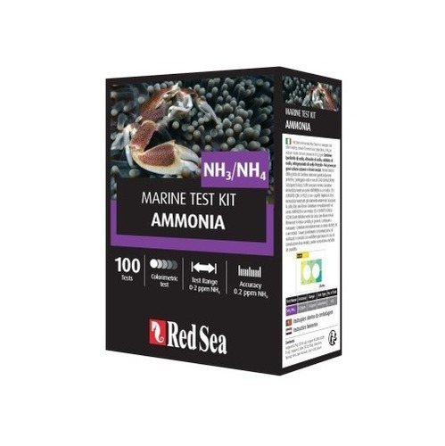 Ammonia 100 Test Kit Red Sea Amoniaco Nh Acuario Marino Reef