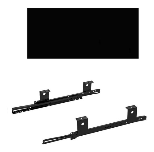 Imagem 1 de 6 de Corrediça Para Teclado Com Prateleira Kit