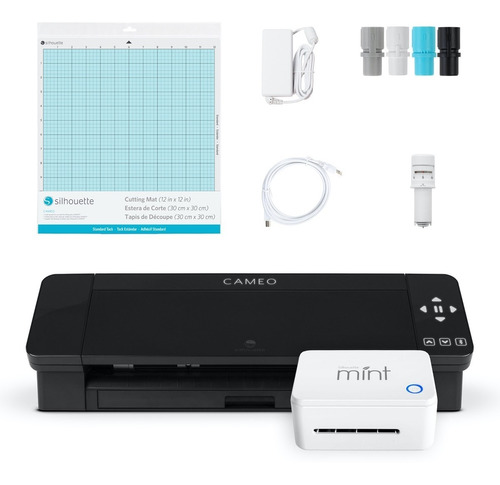 Combo Silhouette Cameo 4 Con Sistema De Sellos Mint