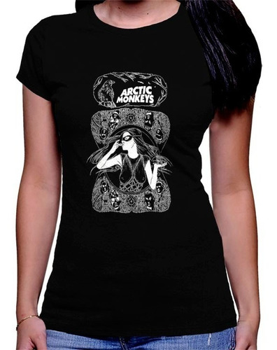 Camiseta Premium Dtg Rock Estampada Arctic Monkeys 02