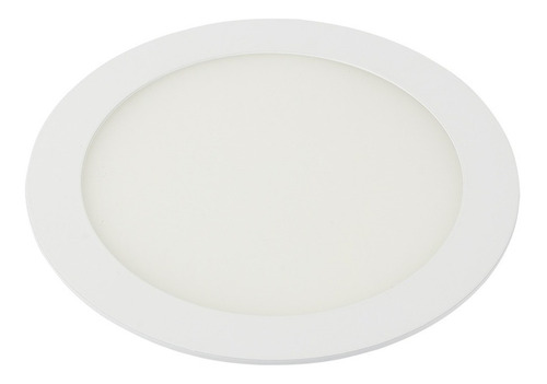 Imagen 2 de 6 de Panel Led De Incrustar, Redondo 12w Luz Cálida, Interior