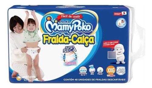 Pacotão Fralda-calça Mamy Poko Xxg 48 U