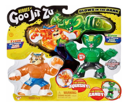 Heroes Of Goo Jit Zu Personajes Tygor Versus Viper Brillante