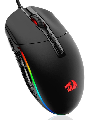 Mouse De Juego Redragon  Invader M719-rgb Negro