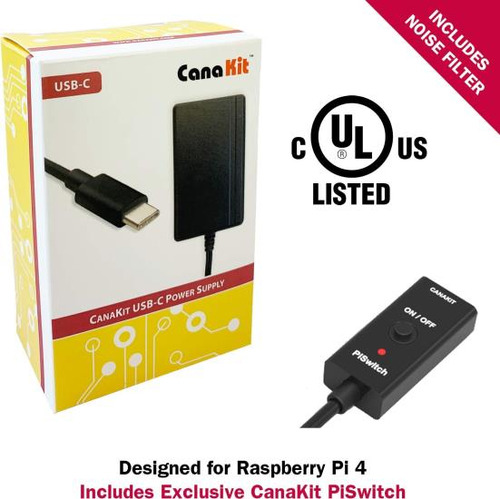 Kit Básico De Escritorio Completo Canakit Raspberry Pi 4 (4