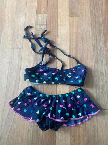 Bikini Corazones De Colores Y Volados