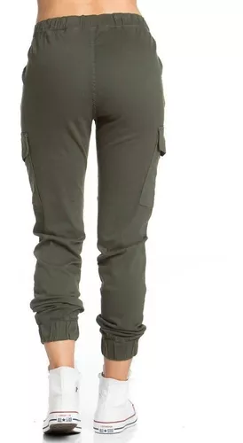 Pantalón Jogger Tipo Cargo Para Dama