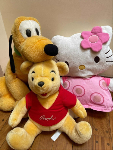 Peluches Orignales Disney Pluto Winnie P. Hello Kitty Minnie