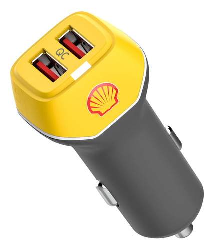 Shell Mini Cargador De Coche De 24 W, Adaptador Usb De Doble