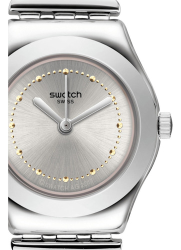Reloj Swatch Inspirance Yss317g Correa Gris Bisel Gris Fondo Gris