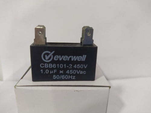 Capacitor De Arranque De 1mfd 450v Marca Everwell