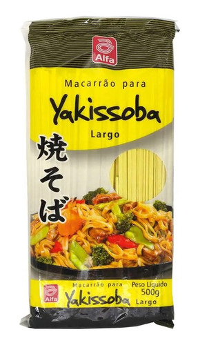 Macarrão Para Yakisoba Alfa Largo 500g 