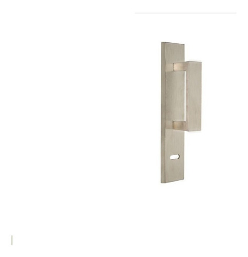 Manijon Puerta Principal Orion Cuadrado 250x50 Aluminio Inox