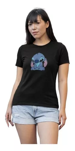 Camiseta Feminina Lilo E Stitch Tshirt Stitch Triste 23