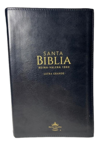Biblia Letra Grande 12 Puntos Reina Valera 1960 Piel Negra 