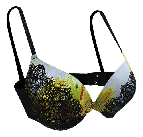 Brasier Bra Encaje Power Push-up Colores Calidad Premium