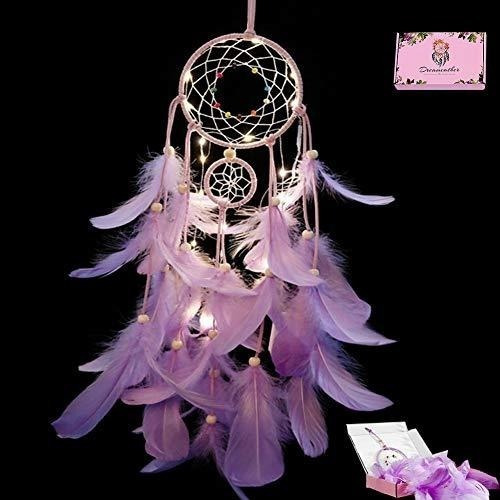 Sis Dream Catcher Con Luces Led Hecho A Mano Indian Dream Ca