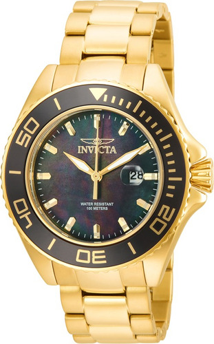 Reloj Para Hombre Invicta Pro Diver 23072 Oro