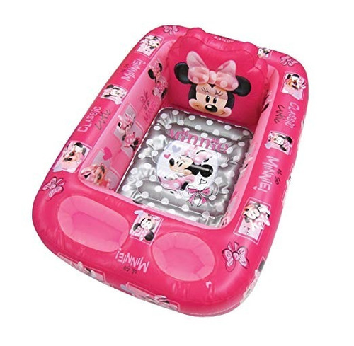 Bañera De Seguridad  Inflable Portatil Disney Minnie Mouse 